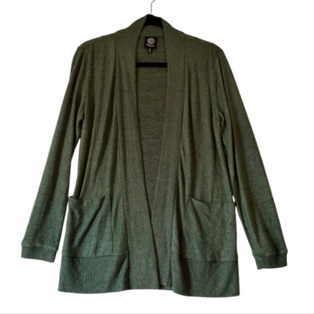 New Bobeau Soft Green Open Sweater Cardigan Top‎ Size PS NWOT